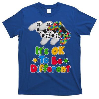 It's Ok To Be Different Autism Awareness Video Gamer  T-Shirt