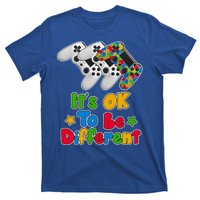 It's Ok To Be Different Autism Awareness Video Gamer  T-Shirt