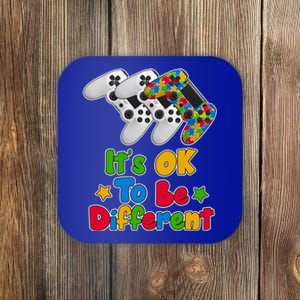 It's Ok To Be Different Autism Awareness Video Gamer  Coaster