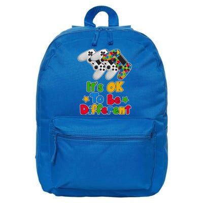 It's Ok To Be Different Autism Awareness Video Gamer  16 in Basic Backpack