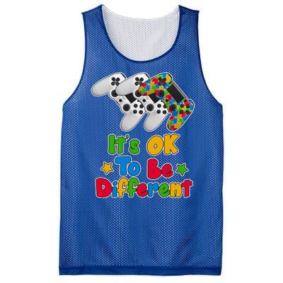 It's Ok To Be Different Autism Awareness Video Gamer  Mesh Reversible Basketball Jersey Tank