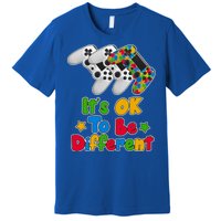 It's Ok To Be Different Autism Awareness Video Gamer  Premium T-Shirt