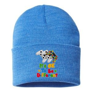 It's Ok To Be Different Autism Awareness Video Gamer  Sustainable Knit Beanie