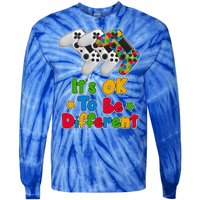 It's Ok To Be Different Autism Awareness Video Gamer  Tie-Dye Long Sleeve Shirt