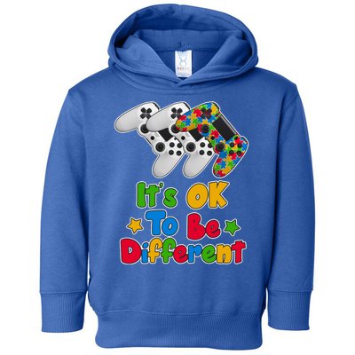 It's Ok To Be Different Autism Awareness Video Gamer  Toddler Hoodie