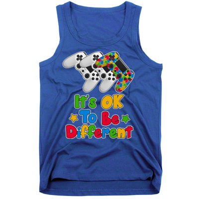 It's Ok To Be Different Autism Awareness Video Gamer  Tank Top