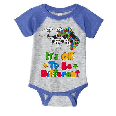 It's Ok To Be Different Autism Awareness Video Gamer  Infant Baby Jersey Bodysuit