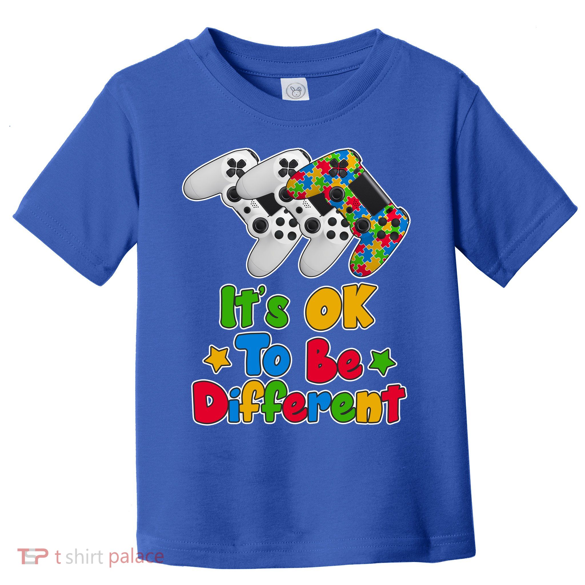 It's Ok To Be Different Autism Awareness Video Gamer  Toddler T-Shirt