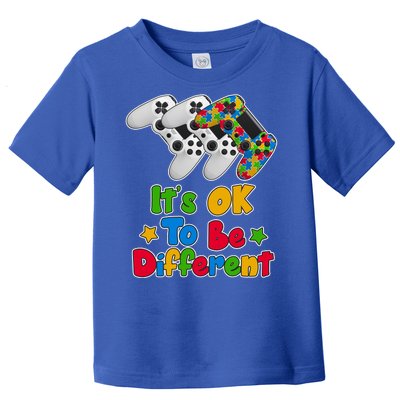 It's Ok To Be Different Autism Awareness Video Gamer  Toddler T-Shirt