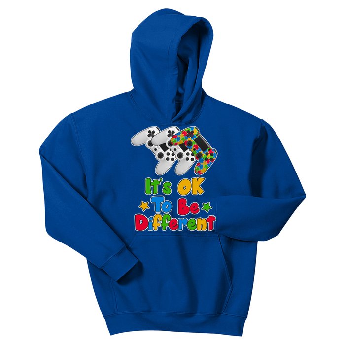 It's Ok To Be Different Autism Awareness Video Gamer  Kids Hoodie