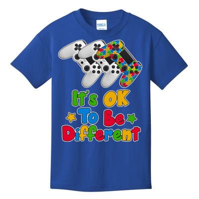 It's Ok To Be Different Autism Awareness Video Gamer  Kids T-Shirt