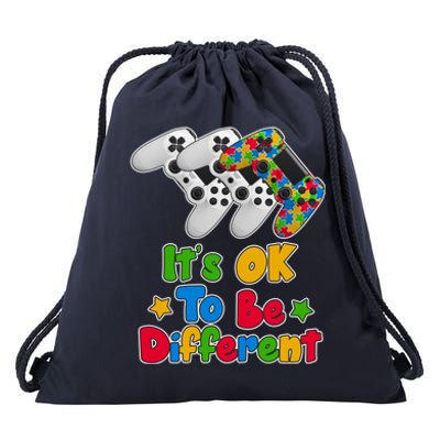 It's Ok To Be Different Autism Awareness Video Gamer  Drawstring Bag