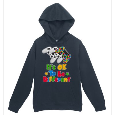 It's Ok To Be Different Autism Awareness Video Gamer  Urban Pullover Hoodie