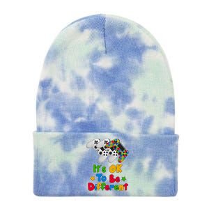 It's Ok To Be Different Autism Awareness Video Gamer  Tie Dye 12in Knit Beanie