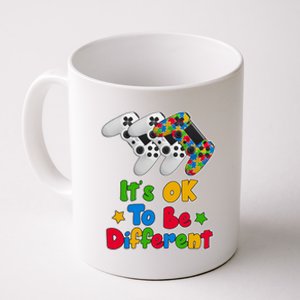 It's Ok To Be Different Autism Awareness Video Gamer  Coffee Mug