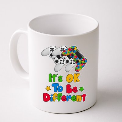 It's Ok To Be Different Autism Awareness Video Gamer  Coffee Mug