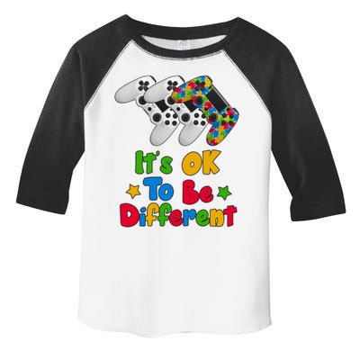 It's Ok To Be Different Autism Awareness Video Gamer  Toddler Fine Jersey T-Shirt