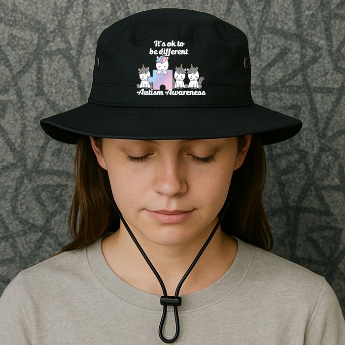 It's Ok To Be Different Autism Unicorn Puzzle Bucket Hat