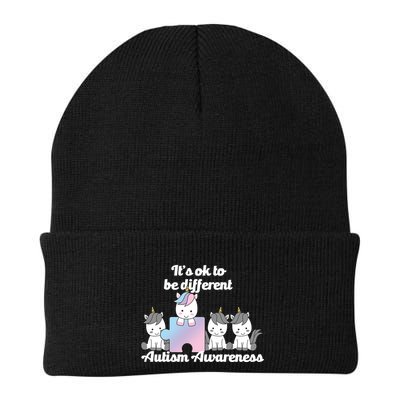 It's Ok To Be Different Autism Unicorn Puzzle Beanie