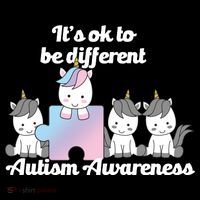It's Ok To Be Different Autism Unicorn Puzzle Flatbill Hat