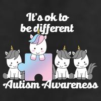 It's Ok To Be Different Autism Unicorn Puzzle 25L Jumbo Tote