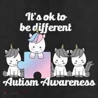 It's Ok To Be Different Autism Unicorn Puzzle Trucker Hat