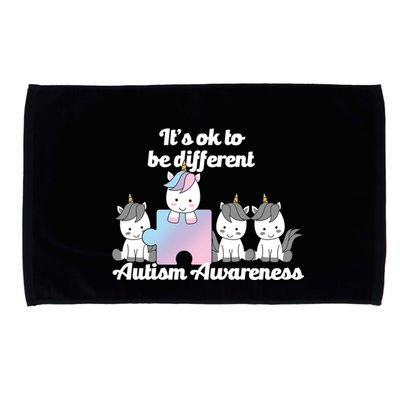 It's Ok To Be Different Autism Unicorn Puzzle Microfiber Hand Towel
