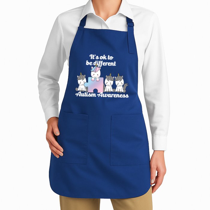 It's Ok To Be Different Autism Unicorn Puzzle Apron