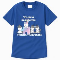 It's Ok To Be Different Autism Unicorn Puzzle Tall T-Shirt