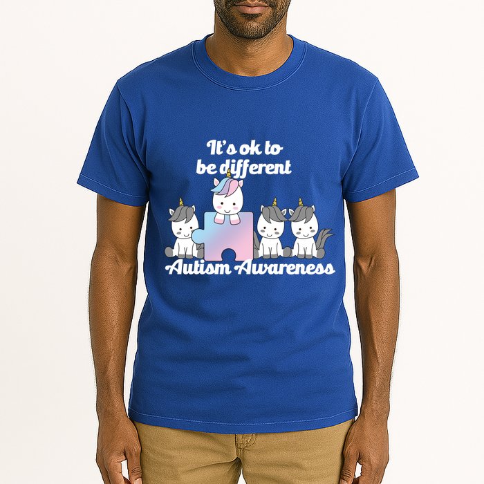 It's Ok To Be Different Autism Unicorn Puzzle Tall T-Shirt