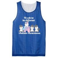 It's Ok To Be Different Autism Unicorn Puzzle Mesh Reversible Basketball Jersey Tank