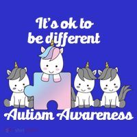 It's Ok To Be Different Autism Unicorn Puzzle Poster
