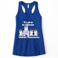 It's Ok To Be Different Autism Unicorn Puzzle Womens Tank Top