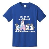 It's Ok To Be Different Autism Unicorn Puzzle Kids T-Shirt