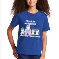 It's Ok To Be Different Autism Unicorn Puzzle Kids T-Shirt
