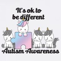 It's Ok To Be Different Autism Unicorn Puzzle Garment-Dyed Sweatshirt