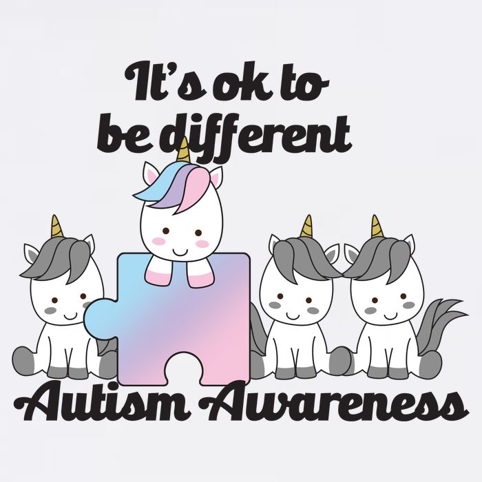 It's Ok To Be Different Autism Unicorn Puzzle Garment-Dyed Sweatshirt