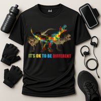 It's Ok To Be Different Dinosaur Autism Awareness Performance Shirt