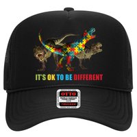 It's Ok To Be Different Dinosaur Autism Awareness Trucker Hat
