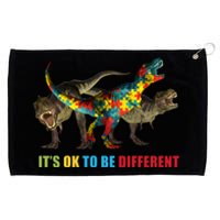 It's Ok To Be Different Dinosaur Autism Awareness Grommeted Golf Towel