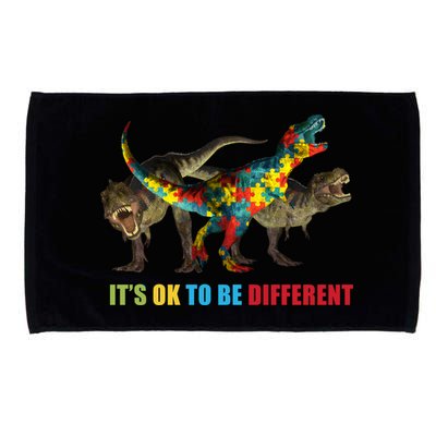 It's Ok To Be Different Dinosaur Autism Awareness Microfiber Hand Towel