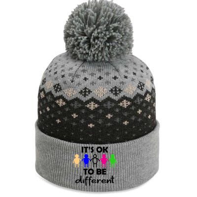 It's Ok To Be Different Equality The Baniff Cuffed Pom Beanie