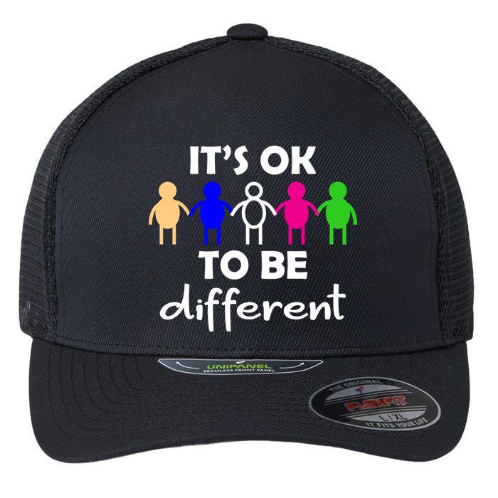 It's Ok To Be Different Equality Flexfit Unipanel Trucker Cap