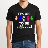 It's Ok To Be Different Equality V-Neck T-Shirt