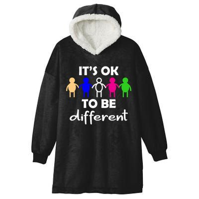 It's Ok To Be Different Equality Hooded Wearable Blanket