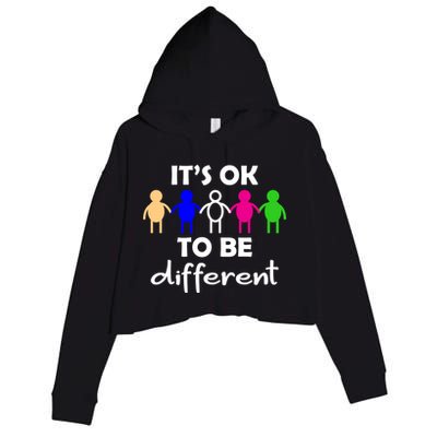 It's Ok To Be Different Equality Crop Fleece Hoodie