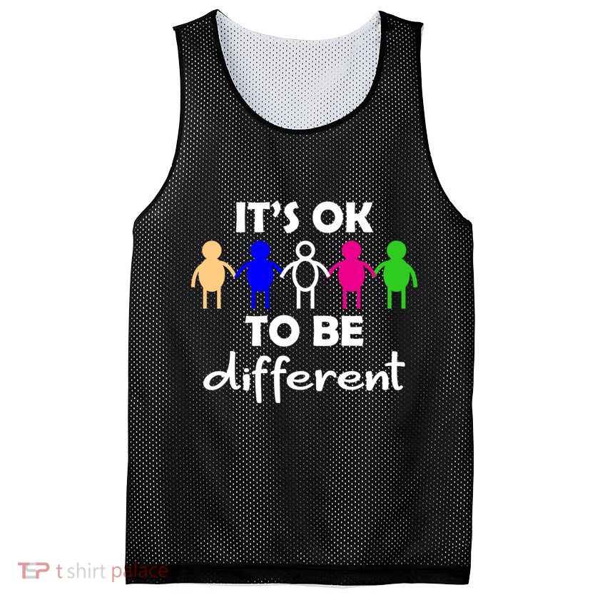 It's Ok To Be Different Equality Mesh Reversible Basketball Jersey Tank