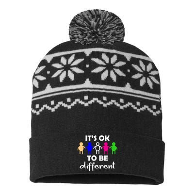 It's Ok To Be Different Equality USA-Made Snowflake Beanie