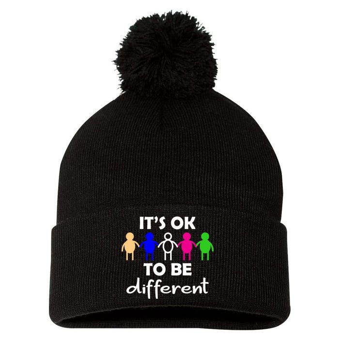 It's Ok To Be Different Equality Pom Pom 12in Knit Beanie