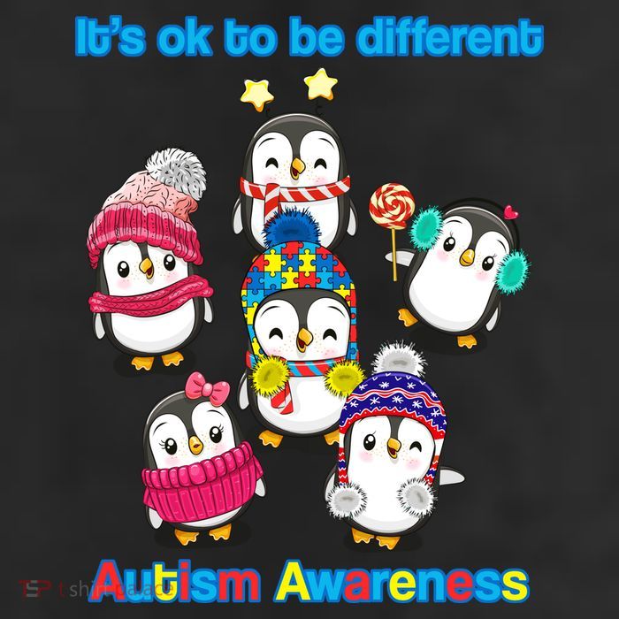 It's Ok To Be Different Penguins Autism Adult Drive Performance Visor